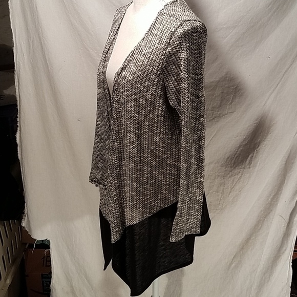 BCX open color block cardigan L like new - Picture 2 of 8